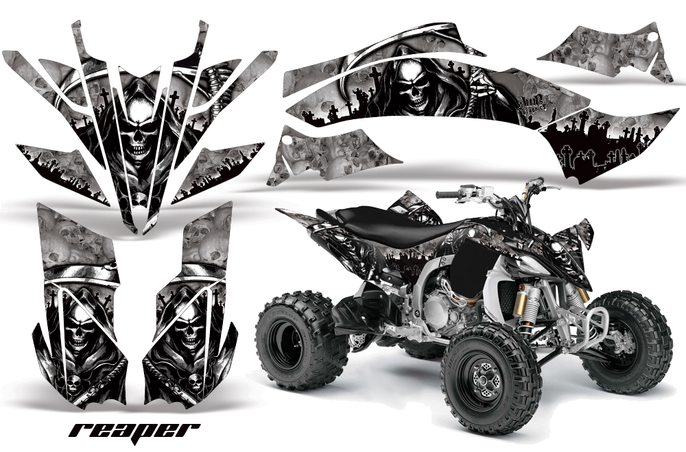 Yamaha YFZ450 2009 Graphics Reaper Silver